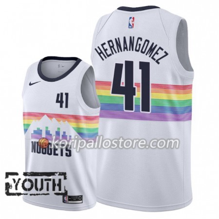Denver Nuggets Juan Hernangomez 41 2018-19 Nike City Edition Valkoinen Lasten Pelipaidat Swingman